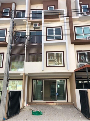 For Rent ทาวน์โฮม 4 ชั้น ปรัชญาบิซโฮม2 อ่อนนุช สุวรรณภูมิ ใกล้สนามบินสุวรรณภูมิ 
