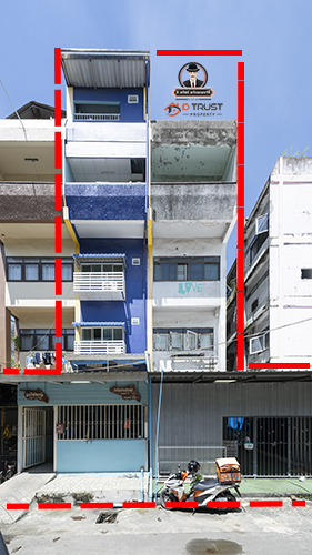ขาย ตึกแถว 2คูหา 6ชั้น พร้อมผู้เช่า ตึกอยู่ติด ม.รามคำแหง 2
